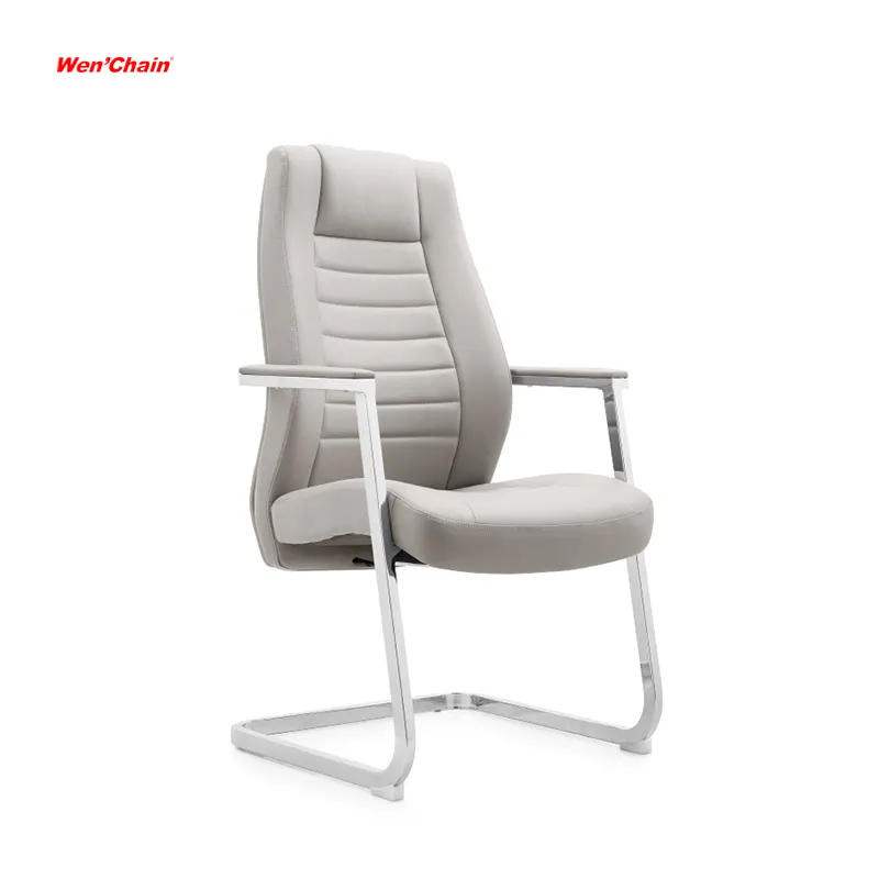 Foshan China Chair Manufacturer Comfortable Conference Room Waiting Visitor Chair Specification Leather Office Chairs