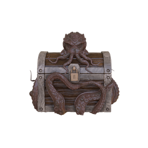 Boîte à dés de coffre au trésor Cthulhu recouverte de tentacules thalassophobie démoniaque en résine de haute qualité fabriquée à la main au design personnalisé - Product Image 2