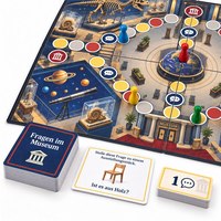 Jeu de société personnalisé OEM pour hôtel, en carton recyclable à quatre volets, support multilingue, personnalisable pour cadeau familial