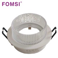 Support de Downlight Rond LED FOMSI Blanc Mat Noir MR16 Boîtier de Lampe LED GU10 Module LED MR16 Cadre de Spot LED