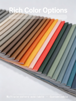 Tissu en cuir PVC écologique avec des propriétés extensibles et imperméables pour sièges de voiture, chaises, sacs, tapisserie