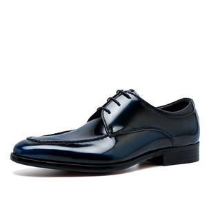 รองเท้าโลฟเฟอร์ทรงเหลี่ยมผูกเชือกสำหรับผู้ชาย ทำมือ สไตล์ลำลองทางธุรกิจ กันลื่น ระบายอากาศ น้ำหนักเบา สไตล์ยุโรปอเมริกัน สำหรับสุภาพบุรุษ - Product Image 2