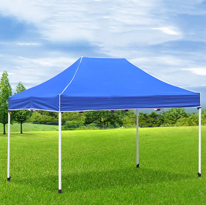 Tenda Gazebo lipat portabel, kanopi tenda luar ruangan 3x3 Pop Up aluminium, tenda pameran dagang lipat 10x10