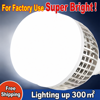 Ampoule LED E27 à ailettes en aluminium, super lumineuse, haute luminosité, durable, pour éclairage industriel d'atelier et d'entrepôt, vente en gros usine