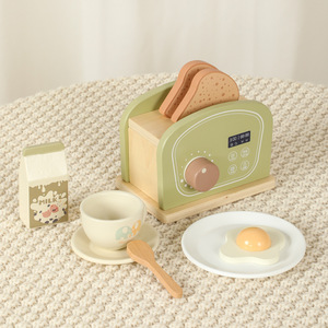 <span class=keywords><strong>Cafetera</strong></span>, Panificadora y Batidora de <span class=keywords><strong>Juguete</strong></span> Interactivas de Madera para Niños Pequeños y Bebés, Juego de Simulación de Cocina - Product Image 4