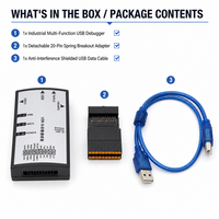 Konverter USB ke RS232 RS485 CAN, Adaptor Serial Multifungsi dengan Ethernet untuk Kontrol Tertanam dan Industri