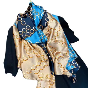 Silk Feeling Long Scarf For Women Large Shawls For Headscarf And Neck Oblong Hair Wraps