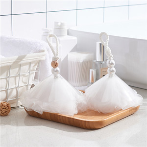 A196 tạo bọt Net Sữa rửa mặt <span class=keywords><strong>PE</strong></span> Net Lưới tắm miếng bọt biển cho cắt khuôn mặt làm sạch mặt rửa Whisk Net - Product Image 2