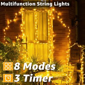 VANTUR Nuevas Luces LED de 30m 50m para Árbol de Navidad, Decoración Exterior para Cafetería, Modo Flash, Guirnalda de Luces de PVC, Clasificación IP65, DC24V - Product Image 4
