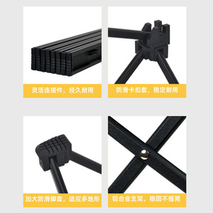 Outdoor Folding Table 68x46x40cm Rectangular Portable Camping Picnic Use - Product Image 4