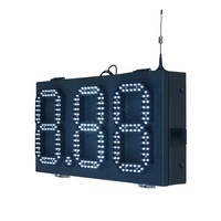 Papan Tampilan Harga Bensin LED 7 Segmen Shenzhen untuk SPBU Toko Ritel Tahan Air IP65 Kontrol Jarak Jauh RF 8 Inci Digit