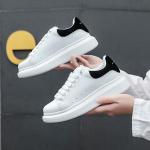 Recém-Chegados Tênis Esportivos Masculinos de Alta Qualidade em Couro Genuíno Sneakers Brancos da Moda Feminina de Grife para Homens - Product Image 6