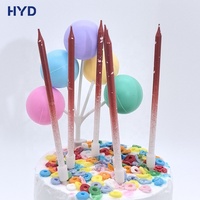 Vela de Cumpleaños Ecológica Hecha a Mano 2026, Vela Delgada sin Humo para Celebraciones de Ramadán y Año Nuevo, Decoración para Fiestas 11.5cm*0.31cm