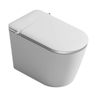 Toilet Pintar Keramik Cerdas dengan Sensor Kaki, Pembilas Otomatis, dan Bidet Elektronik untuk Proyek Hotel Mewah