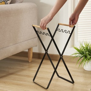 Multifunctional Outdoor Household Foldable Iron Wrought Garbage Rack <strong>Kitchen</strong> Miscellaneous <strong>Storage</strong> <strong>Unit</strong> for Bathroom Metal - Product Image 6