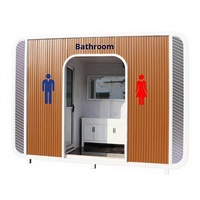Toilettes mobiles Jiaxin Urban intégrées, grandes, extérieures, publiques, écologiques, en métal, pour zones touristiques, garantie 1 an