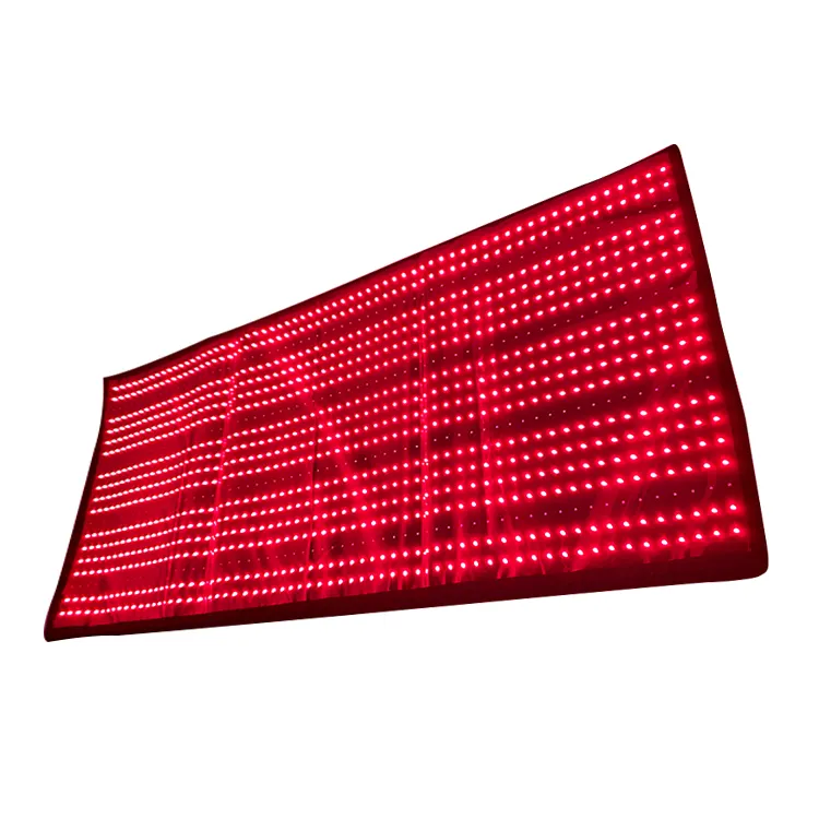 Design simples 1280pcs 660nm 850nm Pad Full Body Red Light Therapy Mat Device Light para alívio da dor em todo o corpo