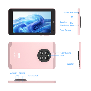 แท็บเล็ตธุรกิจ C Idea ขนาด 7 นิ้ว ระบบ Android 13 แรม 8GB ความจุ 512GB รองรับ Wi-Fi หน้าจอแบบ Capacitive พร้อมคีย์บอร์ดและเคส (สีชมพู) - Product Image 6