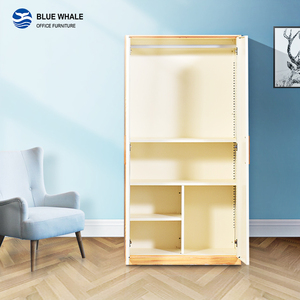 Meubles de maison, armoire en bois de couleur, designs d'armoires à 2 portes, armoire de chambre à coucher moderne et bon marché - Product Image 4