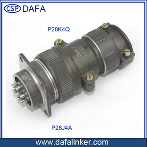 Conector de Aviación CSP PR55K Q Serie P de 16 Pines con Tapa Roja para Terminación por Soldadura - Product Image 5