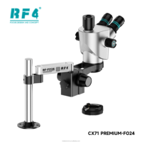 Machine d'essai d'impact trinoculaire RF4 CX71P-FO24 à grossissement continu, conception anti-fatigue, haute précision, métal, LED