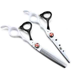 Tijeras de Peluquería Profesionales HS-573 de 6.0 Pulgadas para Colorear y Entresacar Cabello, Económicas y con Diseño Personalizado - Product Image 4