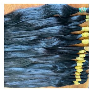 Extensiones de Cabello Humano Liso Natural de 8-32 Pulgadas, en Existencia, Precio de Fábrica, Sedoso, Brillante, Sin Procesar, Virgen - Product Image 1