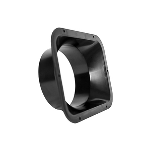 <strong>Black</strong> ABS Plastic Duct Connection Fittings for Air Circulation Thickened Pipe Flanges Plastic Exhaust Port Pipe <strong>Vent</strong> - Product Image 2