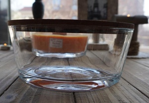 Porte-bougie cylindrique en verre transparent <span class=keywords><strong>Yankee</strong></span> Ellipse avec couvercles - Product Image 2