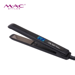 Lisseur professionnel pour cheveux MAC, thérapie à la kératine, 480F, plaques en titane MCH, qualité salon, double tension, écran LCD - Product Image 1