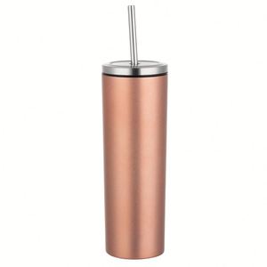 Gobelet à boire en acier inoxydable de 600 ml pour voiture, avec paille droite à visser - Product Image 6