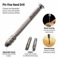 Ensemble d'outils de perçage manuel à double embout, perceuse à résine et outils de torsion de fil pour la fabrication de barrettes, porte-clés et bijoux DIY