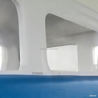 Bateau électrique confortable de type catamaran gonflable de fête de yacht pour plate-forme de natation