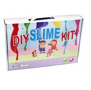 Hecion DIY Slime làm Kit cho cô gái chàng trai-sinh nhật ý tưởng cho trẻ em tuổi cuối cùng Fluffy Slime Nguồn cung cấp bao gồm pha lê Slime