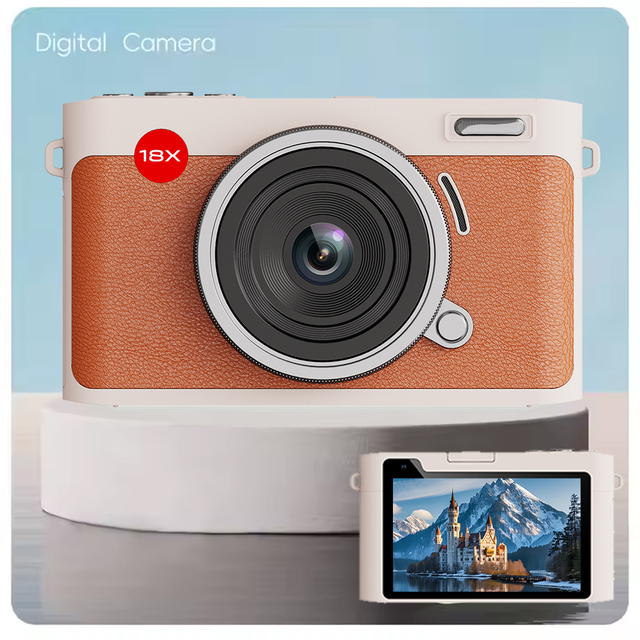 Photography Retro Camera for Vintage Style Photos 5K Video Optical Zoom 17x-30x Image Stabilization Long Battery Life Point