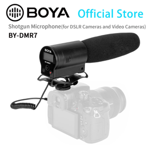 Micrófono de Escopeta <span class=keywords><strong>Cardioide</strong></span> <span class=keywords><strong>Profesional</strong></span> Boya BY-DMR7 con Grabador SD de 3.5mm para Cámaras DSLR, PC y Videocámaras - Product Image 2
