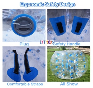 ลูกบอลกันกระแทกมาตรฐาน CE สำหรับมืออาชีพ ขนาด 0.8 มม. ทำจาก PVC สำหรับเล่นฟุตบอลแบบ Bubble Soccer อุปกรณ์สันทนาการกลางแจ้ง - Product Image 3