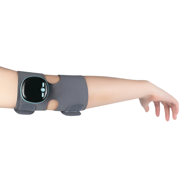 For OEM Electric EMS TENS USB Rechargeable Hot Sale Outdoor Sports Adjustable Breathable Running Tennis Elbow Arm Sleeve
