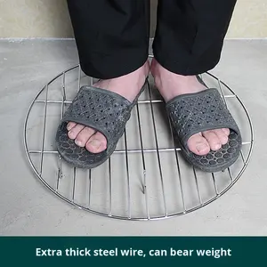 Padella Antiaderente in Acciaio Inox Sostenibile, Rotonda, Compatibile con Gas e Induzione, Fondo Grande, Senza Coperchio - Product Image 3