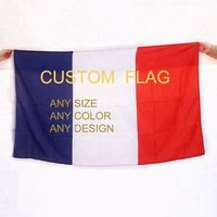 Drapeaux de sport en polyester sublimés personnalisés avec logo, conception gratuite, tous pays, impression personnalisée