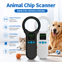 Escáner de Animales, Lector RFID Portátil de 134.2 khz, Tipo FDX-b, Lector de Microchip para Mascotas, Lector de Animales para Identificación de Perros, Gatos y Ganado
