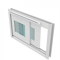 Fenêtre coulissante en alliage d'aluminium à double vitrage, dernière fenêtre à battant en aluminium, prix, conception de cadre de fenêtre en aluminium en Chine