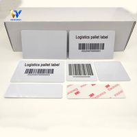 Étiquettes d'étagères d'entrepôt, plusieurs modèles, étiquettes en argent mat avec code-barres/code QR, étiquettes RFID anti-métal, étanches/résistantes aux intempéries, ABS RFID