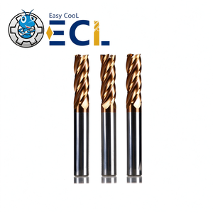 Fresa de carburo de 4 filos HRC55 para acero con recubrimiento AlTiN de alta resistencia, servicio OEM y ODM - Product Image 2