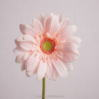 Flor de Gerbera Artificial de Alta Calidad con Tallo Único y Tacto Real para Decoración de Bodas, Hogar y Centros de Mesa