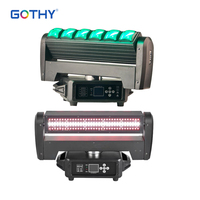 Barre de faisceau stroboscopique lumière principale mobile Zoom 6*40W LED Lyre double face pour les bars de club d'événements scéniques