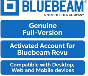Compte activé en version complète authentique pour Bluebeam Revu, compatible avec les appareils de bureau, Web et mobiles - Product Image 3