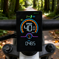 Speedometer sepeda listrik elektronik, Odometer kontrol ponsel Digital IP67 tahan air 24 v-60 V bersertifikasi CE