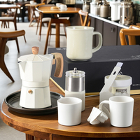 Vente chaude 6 pièces café fait à la main ensemble de voyage décontracté boîte-cadeau de café