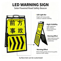 Panneau d'inspection de véhicule portable en aluminium, panneau d'avertissement routier pliable à LED, haute visibilité, réfléchissant, IP66